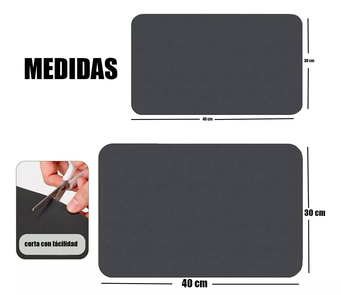 TAPETE MAGICO ABSORBENTE DE HUMEDAD
